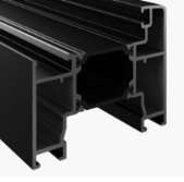Matt Black aluminium profile